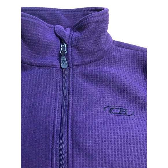 CB Sport Woman's Purple Outerwear Fleece Full Zipper Jacket Size Medium Coat - Picture 4 of 8